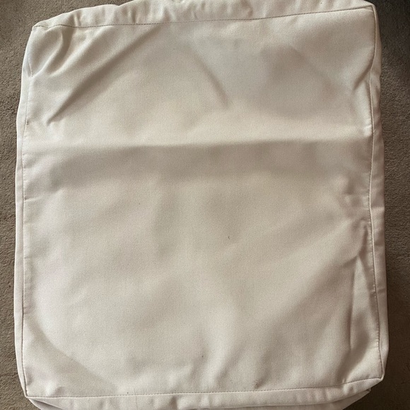 Outdoor chair cushions - set of 10; 2 “Tuscan” - green, and 8 “natural” - white - Picture 2 of 15